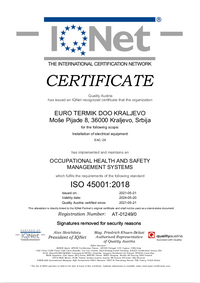 ISO 45001:2018 (IQNET)