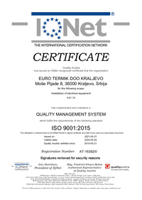 ISO 9001:2015 (IQNET)